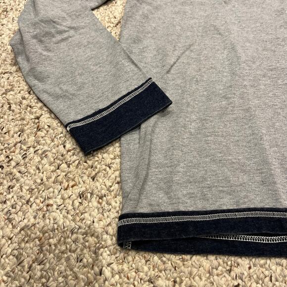 Carbon2Cobalt Men's Long Sleeve Ambitious Henley Tee Sz XL Tall Chambray - Picture 5 of 6